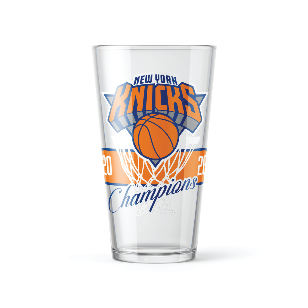New York Knicks 2026 Champions Screenprint Pint Glasses