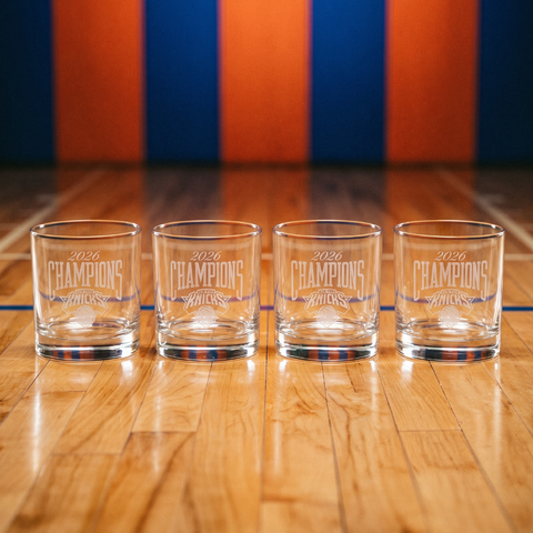 New York Knicks 2026 Champions Satin Frost Rocks Glasses