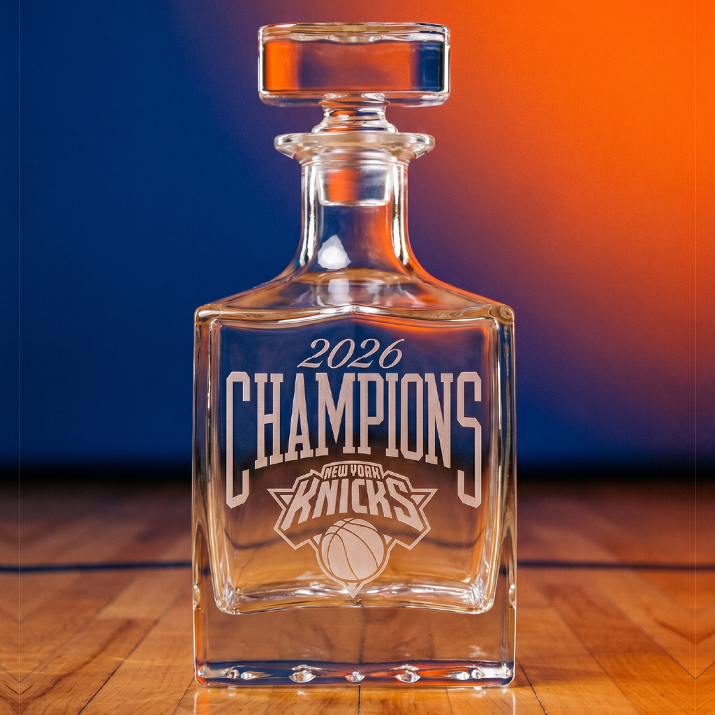 New York Knicks 2026 Champions Decanter and Glass Set