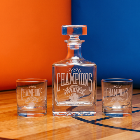 New York Knicks 2026 Champions Decanter and Glass Set