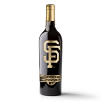 Order San Francisco Giants Gold Reserve Etched Wine Bottle from Mano's Wine