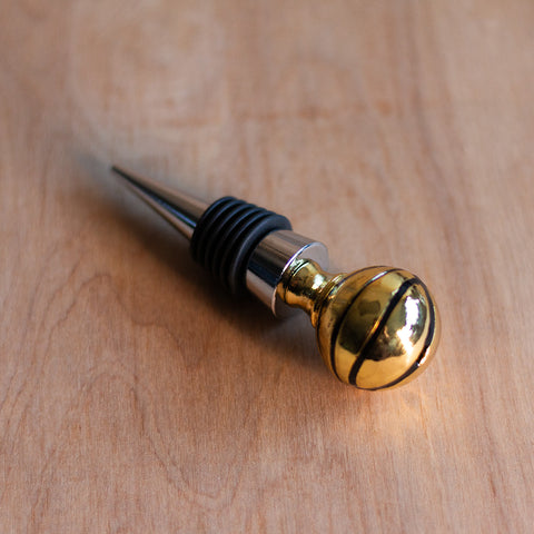 Gold Basketball Wine Topper