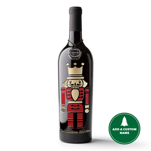 Nutcracker Custom Etched Wine Bottle