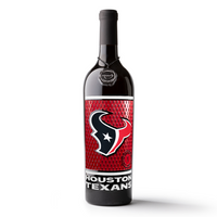 Houston Texans Logo Etched Wine