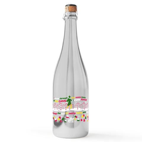 Buddy's Candy Cane Forest Metallic Silver Bubbly