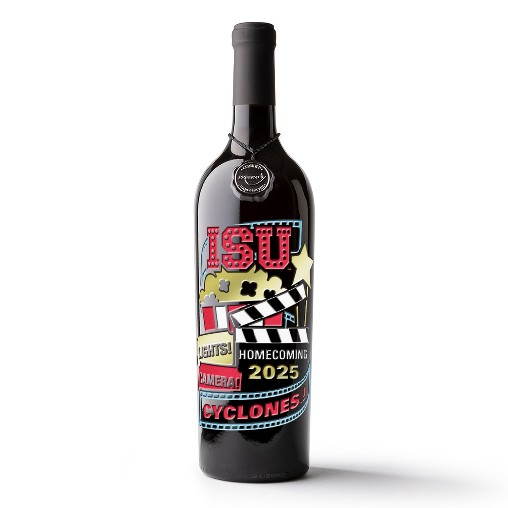 Iowa State University Cyclones 2025 Homecoming limited edition wine bottle