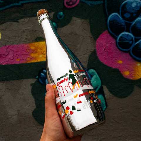 Buddy's Candy Cane Forest Metallic Silver Bubbly