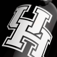 University of Houston Logo Etched Wine