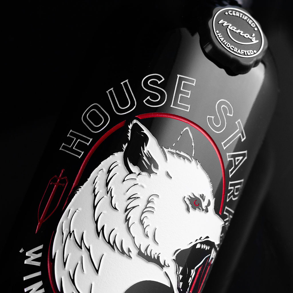 Game of Thrones Ghost Etched Wine