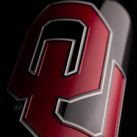 University of Oklahoma Logo Etched Wine