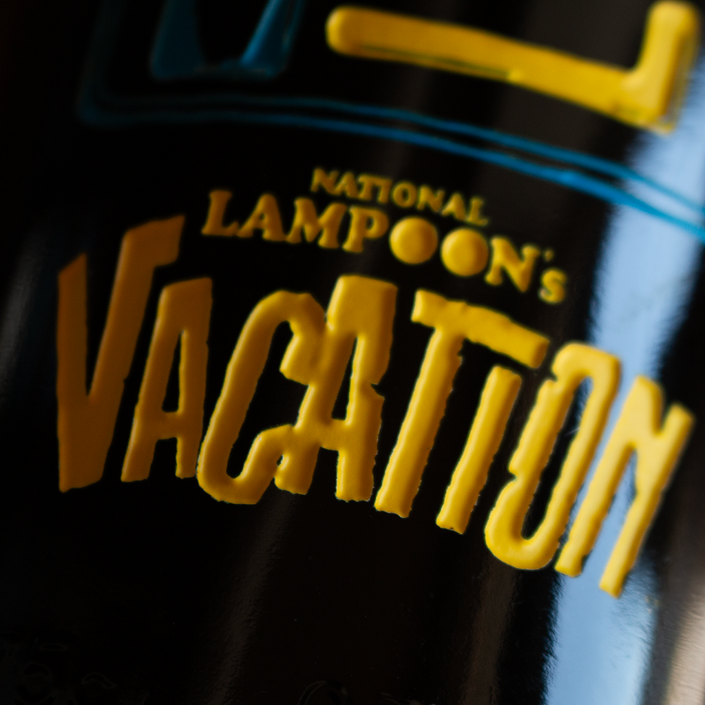 National Lampoons Vacation License Plate Etched Wine