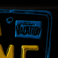 National Lampoons Vacation License Plate Etched Wine