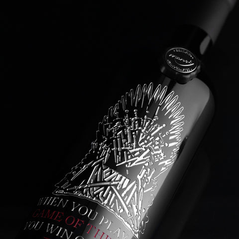Game of Thrones Iron Throne Etched Wine