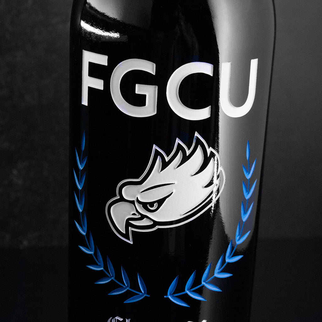 Florida Gulf Coast University Custom Alumni Etched Wine
