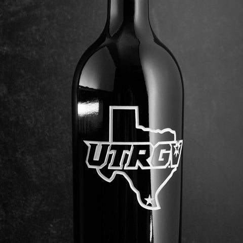 The University of Texas Rio Grande Valley Logo Etched Wine