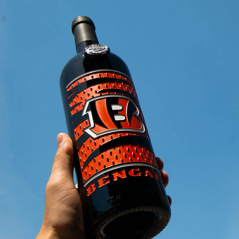 Cincinnati Bengals Logo Etched Wine