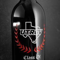 The University of Texas Rio Grande Valley Custom Alumni Etched Wine