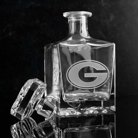 University of Georgia 1L Crystal Glass Decanter