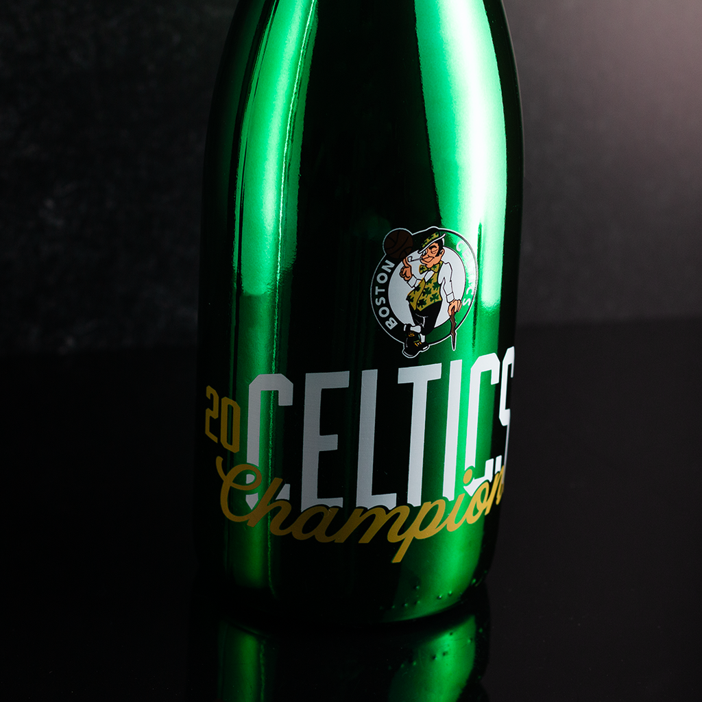 Boston Celtics 2024 Champions Metallic Green Bubbly