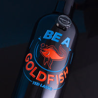 Ted Lasso Be a Goldfish Etched Wine