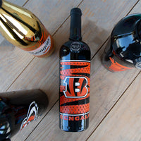 Cincinnati Bengals Logo Etched Wine