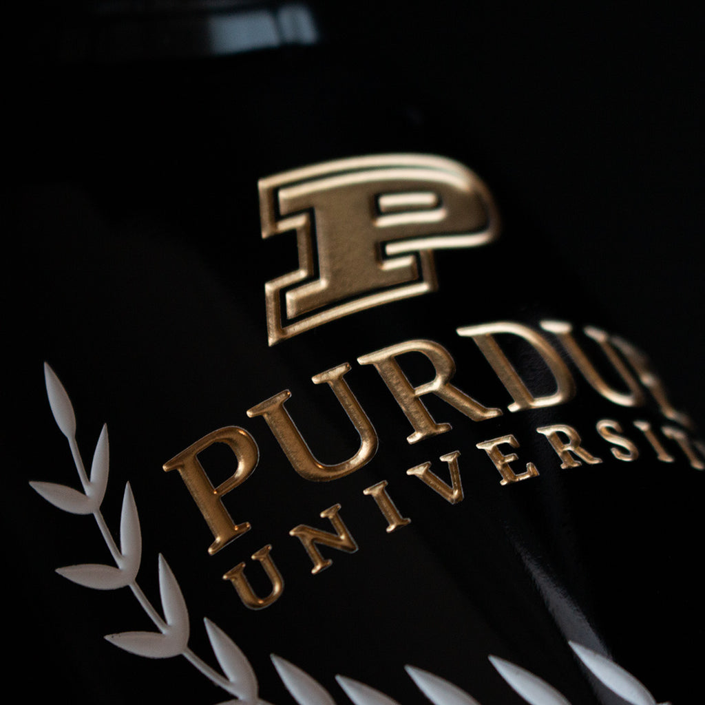 Purdue University Custom Alumni Etched Wine