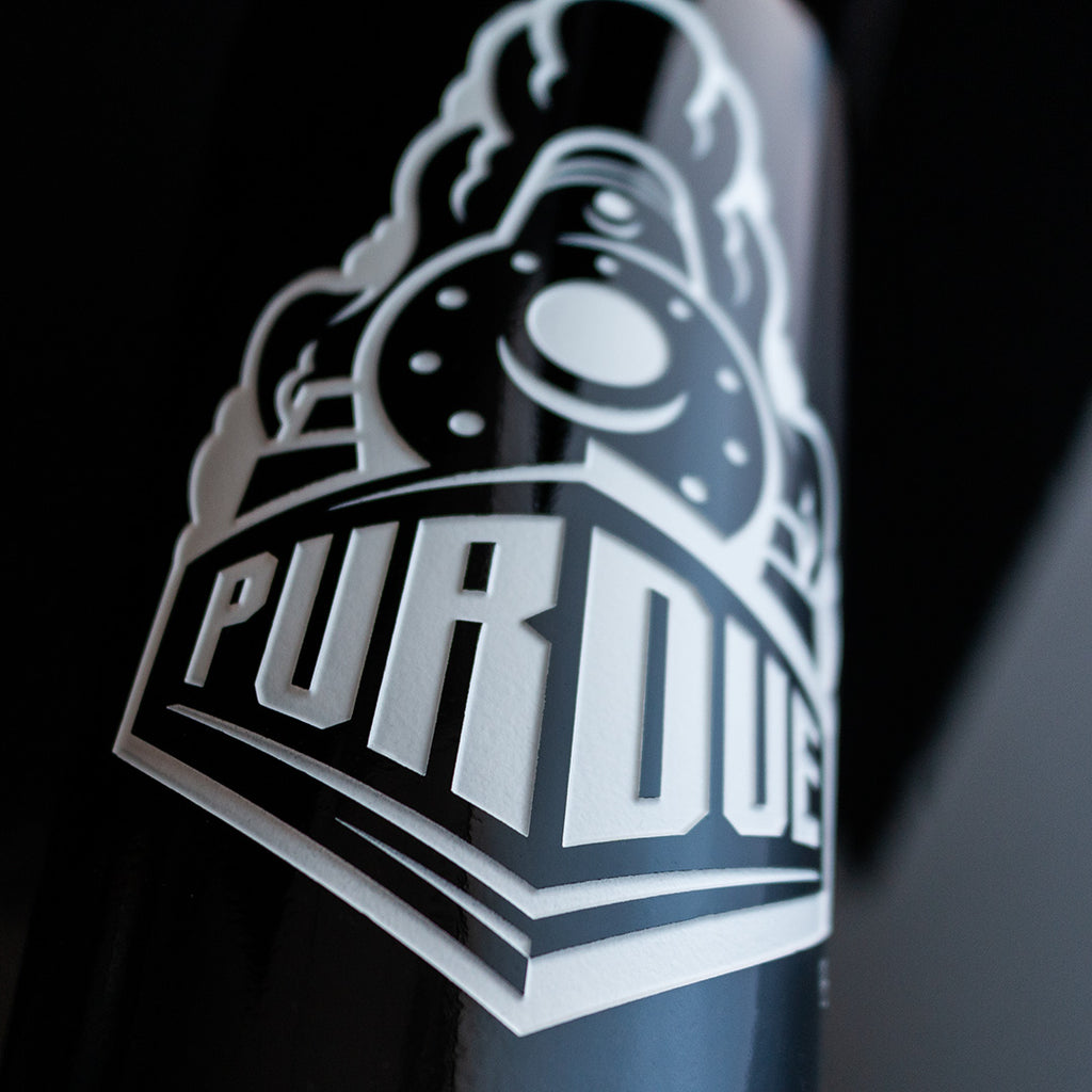 Purdue University Alternative Logo Etched Wine