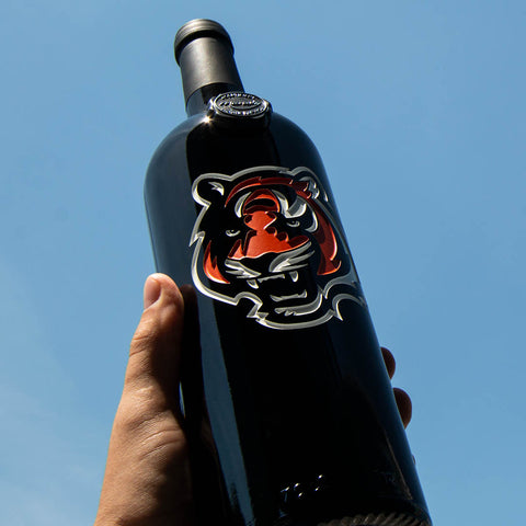 Cincinnati Bengals Etched Wine