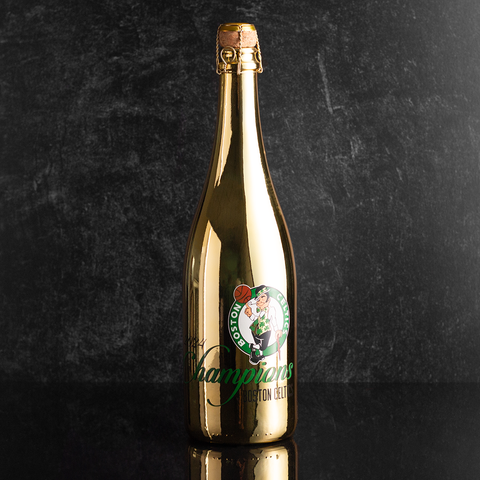 Boston Celtics 2024 Champions Metallic Gold Bubbly