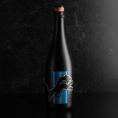 Detroit Lions Matte Black Bubbly