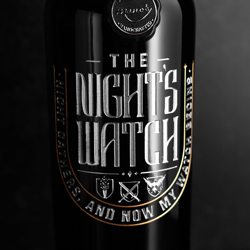 Game of Thrones Nights Watch Etched Wine