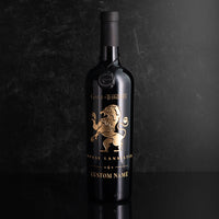 Game of Thrones House Lannister Custom Name Etched Wine