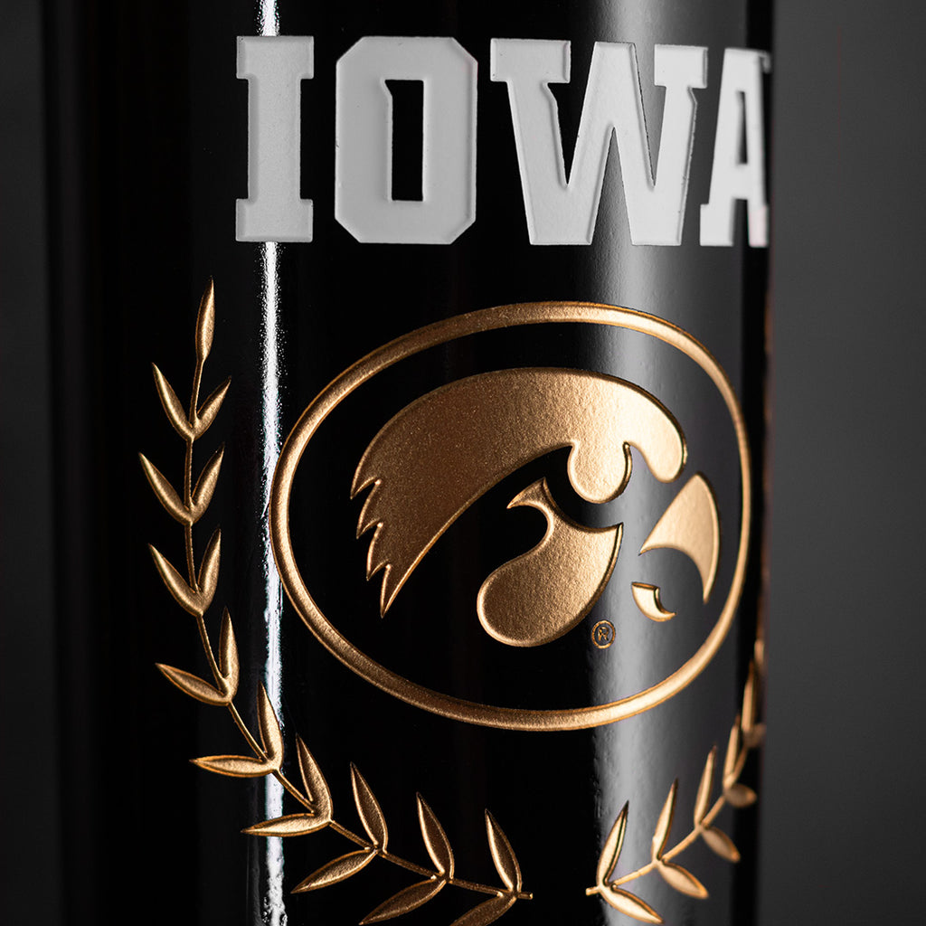 University of Iowa Custom Alumni Etched Wine