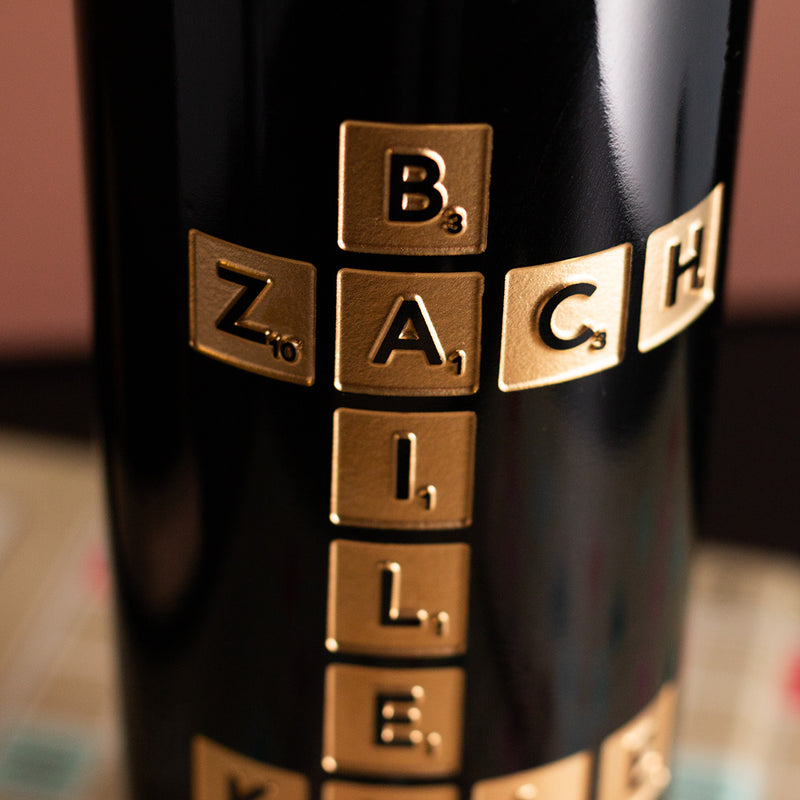 Scrabble Custom Words Etched Wine