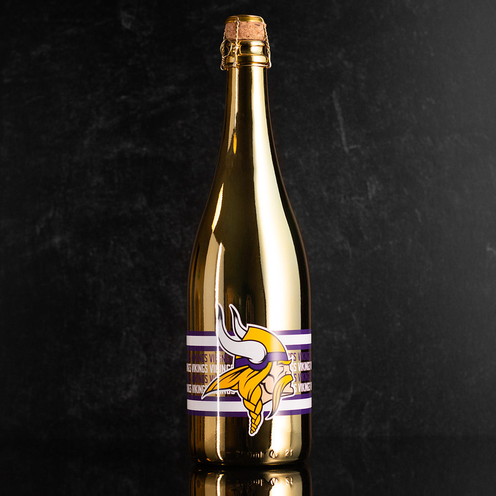 Minnesota Vikings Metallic Gold Bubbly