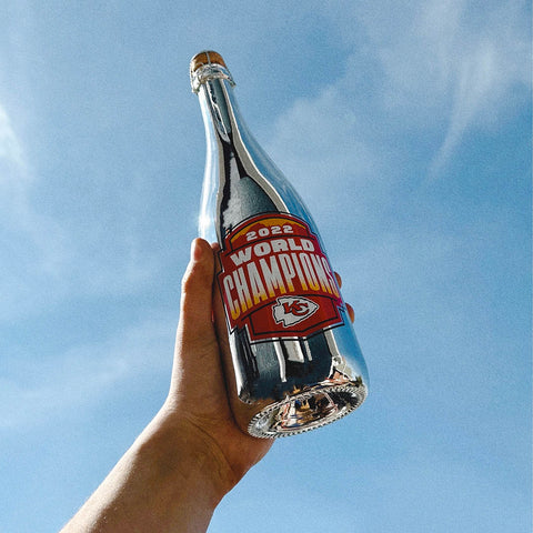 2022 Chiefs World Champions Trophy Chrome Bubbly