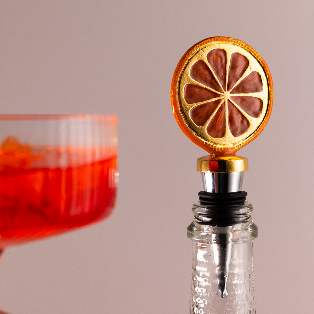 Golden Citrus Spritz Bottle Stopper
