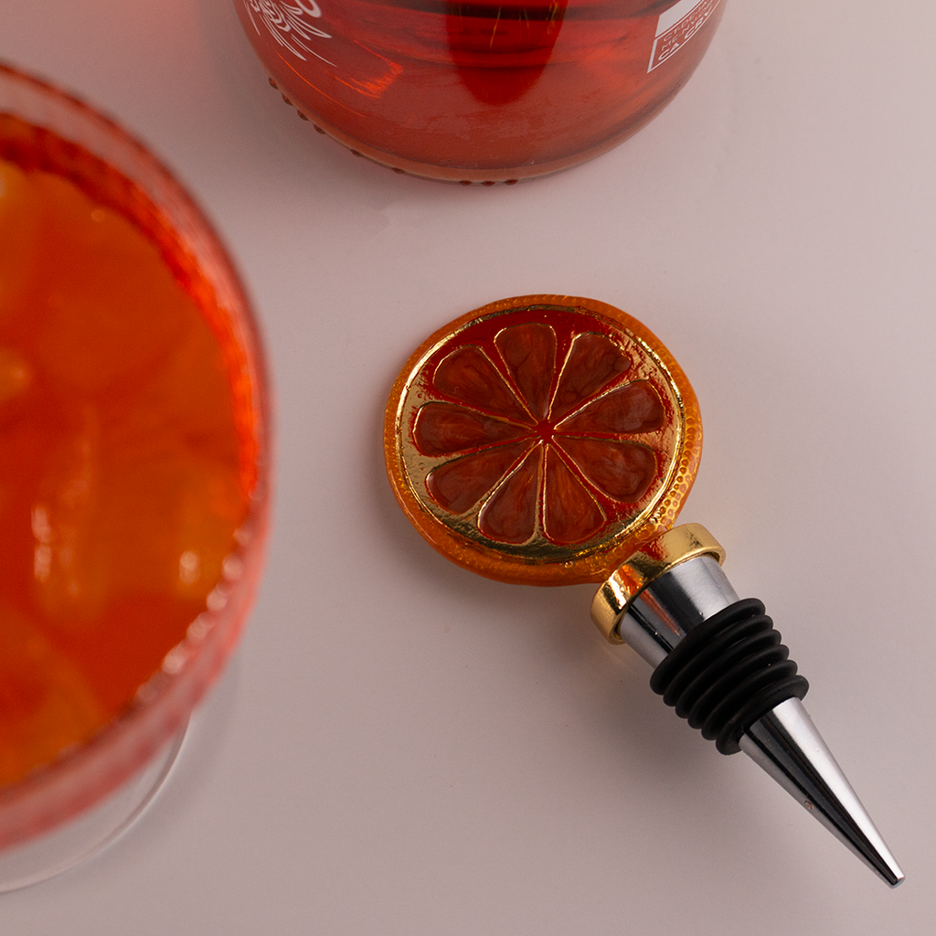 Golden Citrus Spritz Bottle Stopper