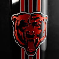 Chicago Bears Stripes Limited Edition 3 Etched Wine