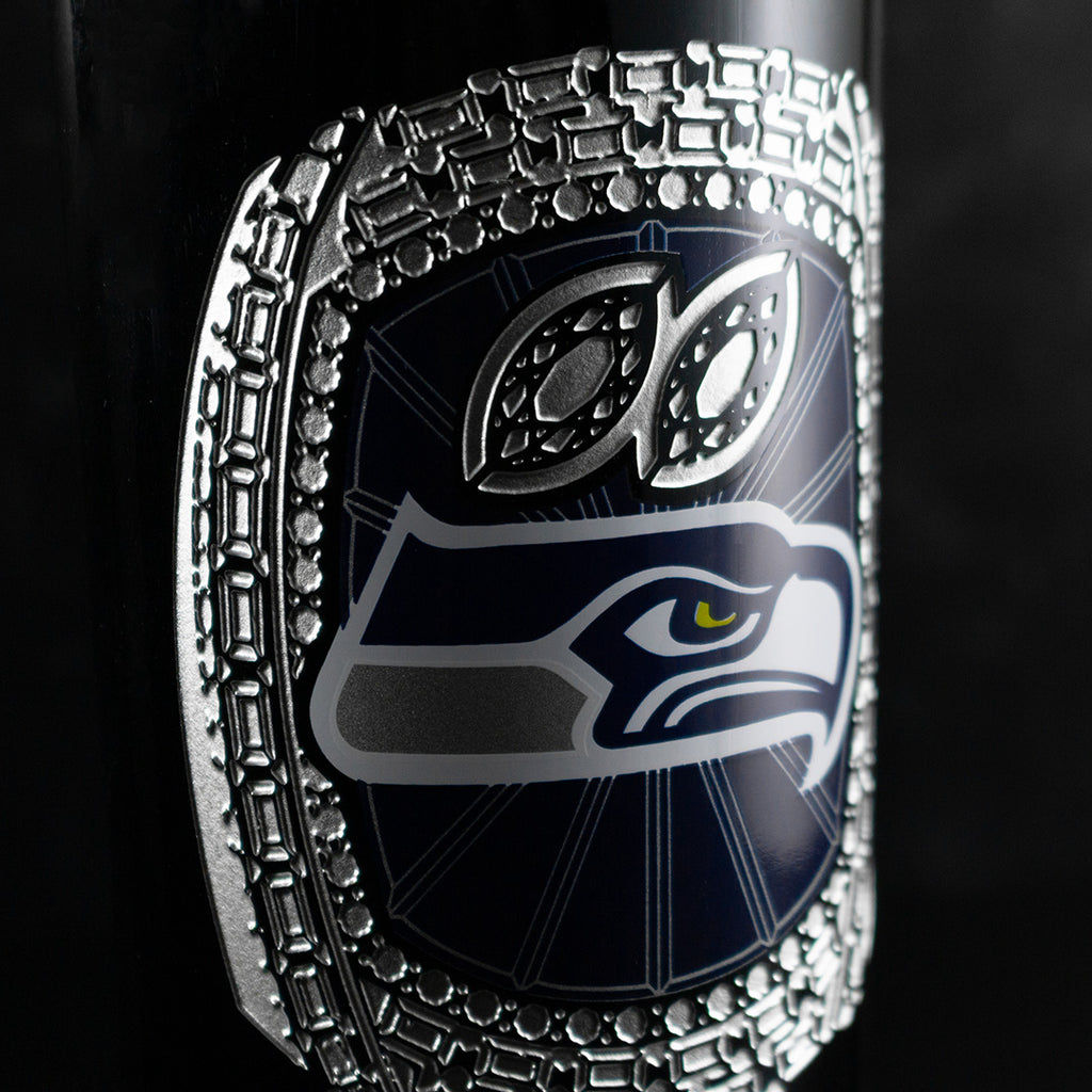 Seattle Seahawks 2025 Championship Ring Etched Wine