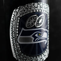 Seattle Seahawks 2025 Championship Ring Etched Wine