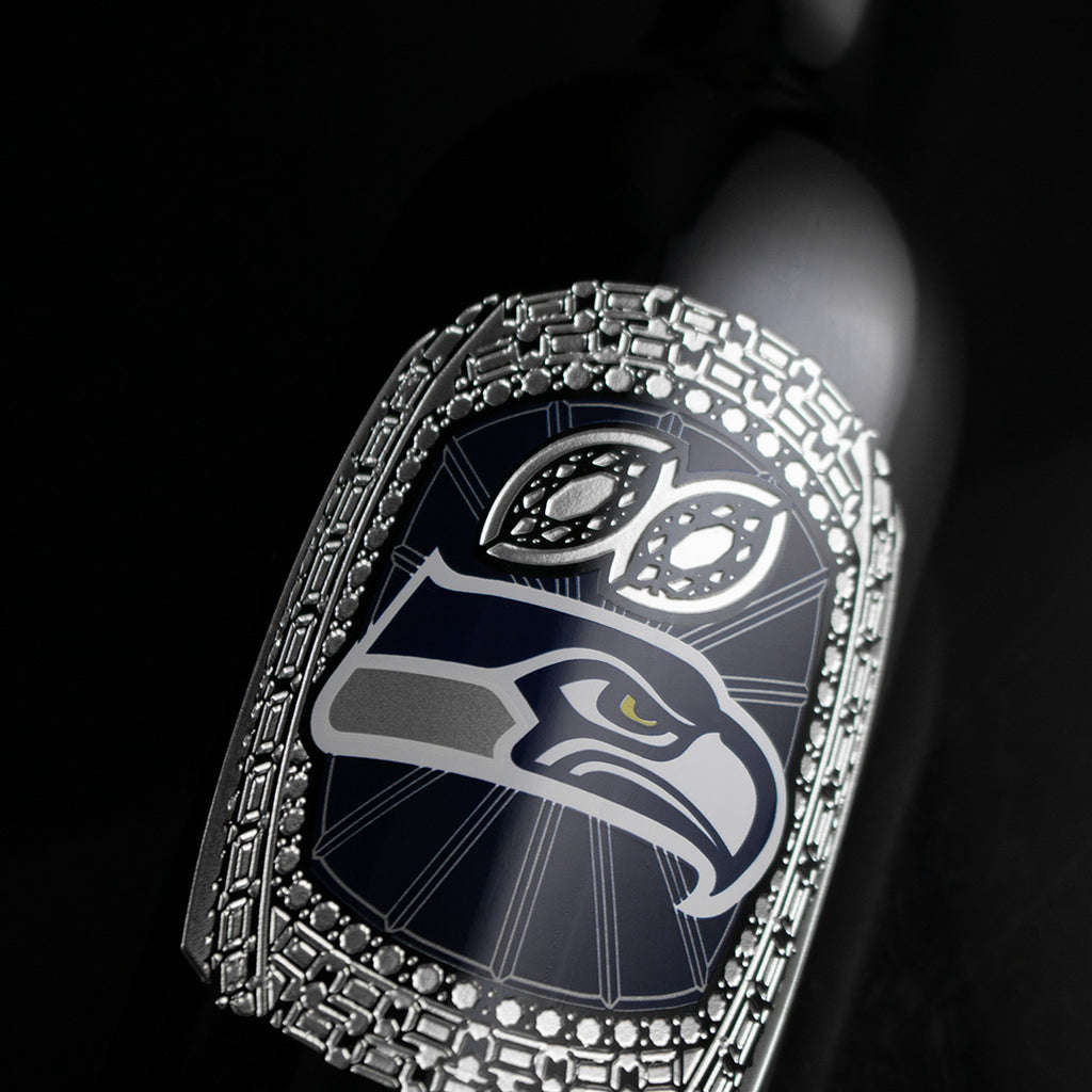 Seattle Seahawks 2025 Championship Ring Etched Wine