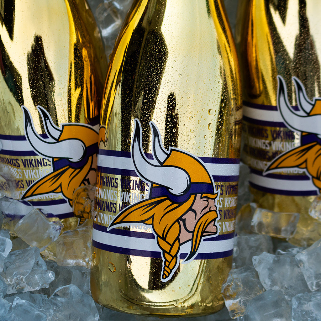 Minnesota Vikings Metallic Gold Bubbly