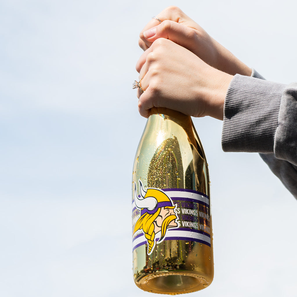 Minnesota Vikings Metallic Gold Bubbly