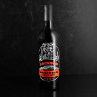 Chicago Bears Skyline Custom Etched Wine