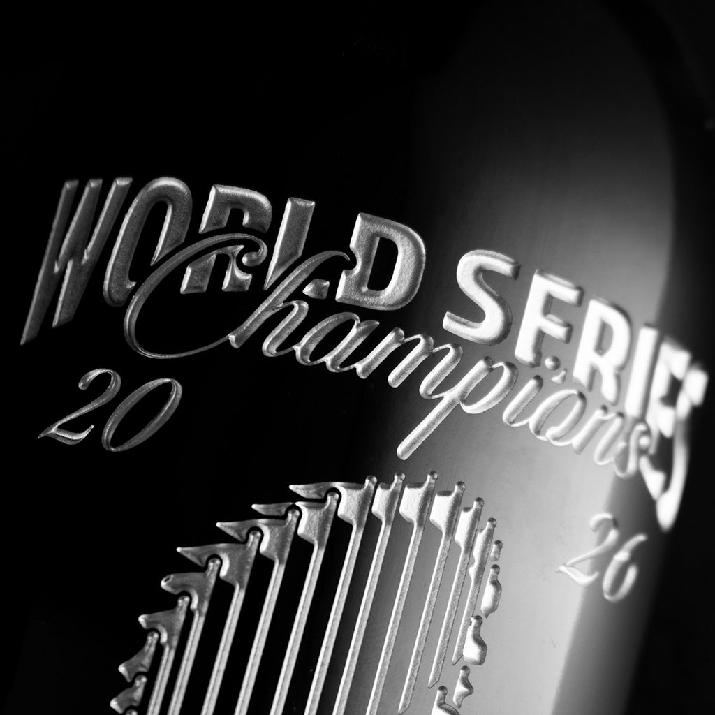 Milwaukee Brewers 2026 World Series Champions Trophy Etched Wine
