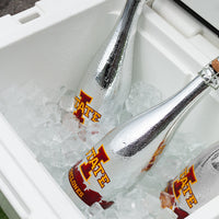 Iowa State University Skyline Metallic Silver Bubbly