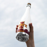 Iowa State University Skyline Metallic Silver Bubbly