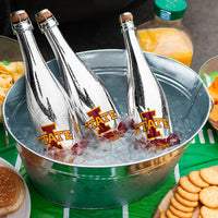 Iowa State University Skyline Metallic Silver Bubbly