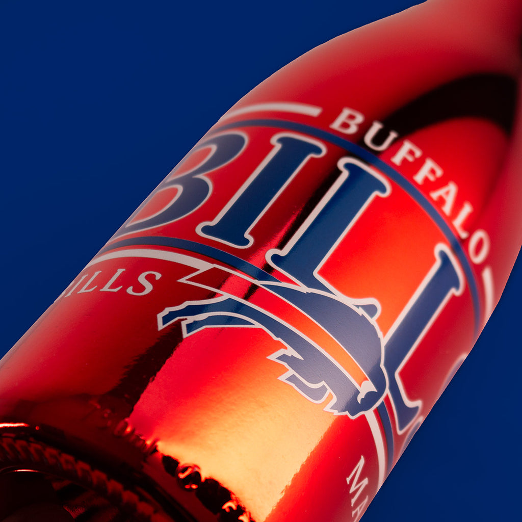 Buffalo Bills Metallic Red Bubbly